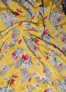 Yellow Silk Suit Set