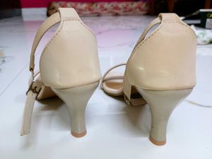 Beige/Nude Stiletto Heels (3 Inches)