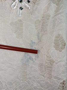 Beautiful Partywear Lace Top Layered White