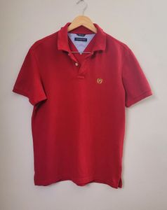 Red Casual Fahrenheit Classic Polo
