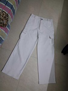 White Cargo Pants