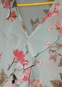 Front Flaired Floral Top