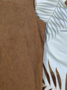 Cute brown corduroy dungaree 🐻🤎