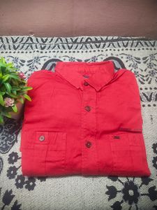 Red Clr Shirt For Men