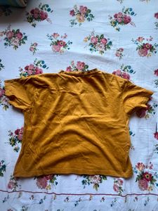 Zudio Mustard Color Crop Top
