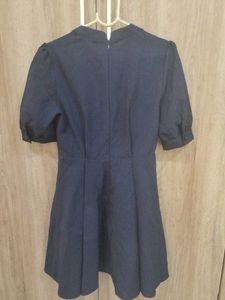 Navy Blue Fit &amp; Flare Dr