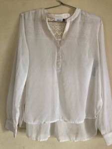 WHITE SHEER BLOUSE