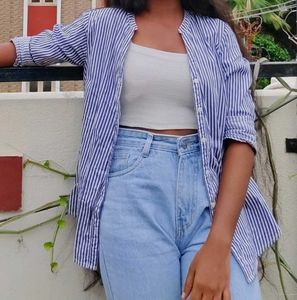 Formal stripped shirt for women