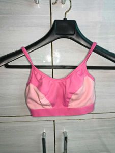 Pink Sports Bra
