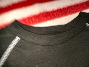 Black Top With White Coloured Work.