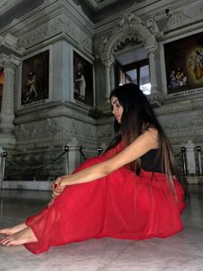 The Classy Red Saree