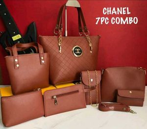 Chanel Tote Bag 7pc Combo