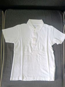 Plain White Polo TShirt for kids