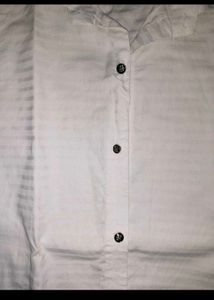 White Striped Formal Shirt