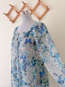 GEORGETTE BLUE TOP
