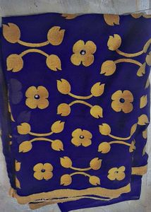 Beautiful Navy Blue Saree
