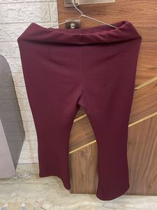 Maroon Flared Pants