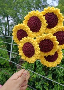Crochet Sunflowers
