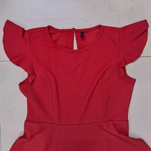 Red Fit &amp; Flare Dress