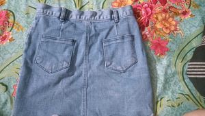 Denim Mini Skirt