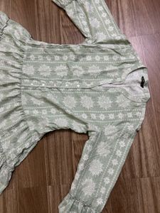 Sage Green Tiered Dress