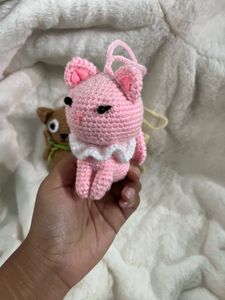 Price Drop Crochet Kitty Bag Charm