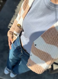 Zara Striped Knit Cardigan