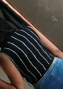 Striped Tie-Front Top