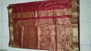 Banarasi Silk Sari With Unstitched Blouse