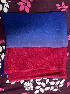 Ombre Floral Fabric Saree