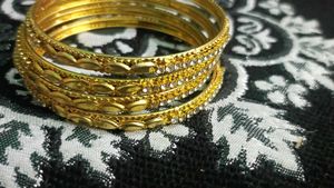 Golden Bangle Set