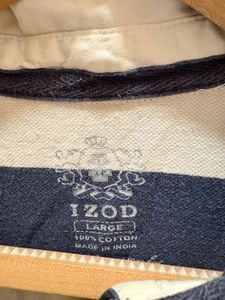 Izod Stripped Polo T- Shirt