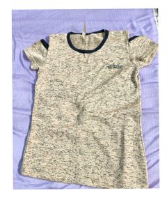 Heathered T-shirt with Dark Trim
