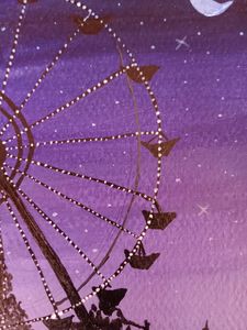 Acrylic On Paper - Starry Ride