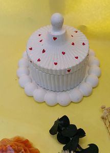 Heart Accented Decorative Jar