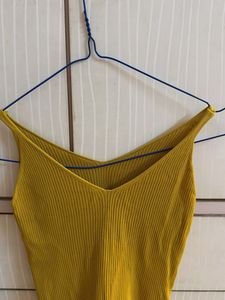 Ribbed Summer Tank V neck Top