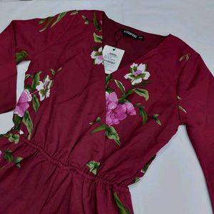 Floral Print Romper