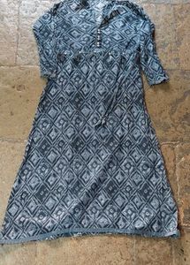 Grey A-line Kurti