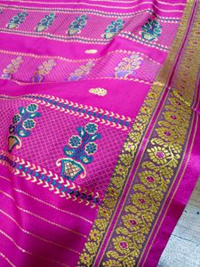 Blue &amp; Pink Ethnic Saree