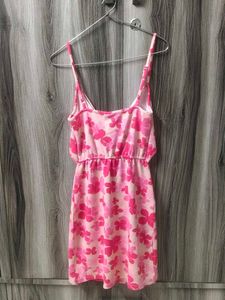 Pink Floral Beachy &amp; Party Dress
