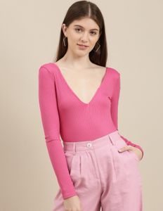 BERSHKA PINK BODYSUIT
