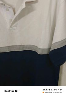 Good Condition Color Block Polo Shirt 42 L