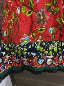 Embroidered Printed Kurta