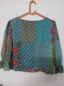 Printed Crop Top