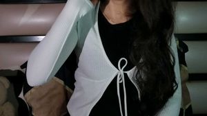 H&amp;M Tie Up White Top
