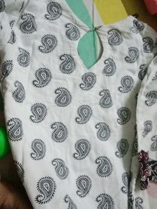 Pure Cotton Aline Kurta With Lining