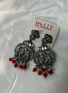 Oxidized  Jhumka Earrings