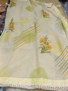 Floral Print Saree