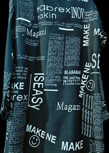 Newsprint Print Oversized Shirt