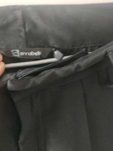 Black Mid Waist Trousers